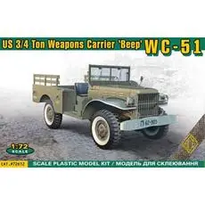 WC-51 U.S. 3/4 ton weapons carrier \'Beep\' in 1:72 WC-51 U.S. 3/4 ton weapons carrier \'Beep\' in 1:72