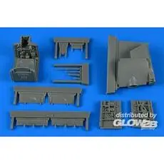 Harrier AV-8A wheel bay for KINETIC in 1:48