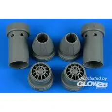 F/A-18E/F Super Hornet exhaust nozzles - closed for MENG in 1:48