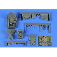 SAAB J 29 Tunnan cockpit set in 1:48