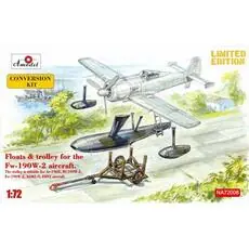 Floats & trolley for Fw-190W-2 fighter in 1:72