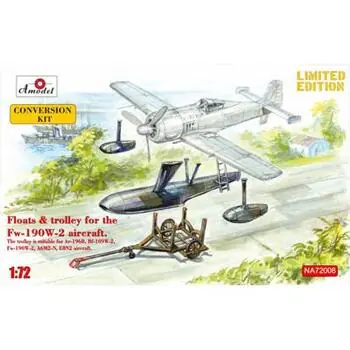 Floats & trolley for Fw-190W-2 fighter in 1:72