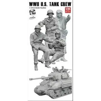 US-Panzerbesatzung aus dem Zweiten Weltkrieg (4 Stück) im Maßstab 1:35