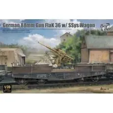 Deutsche 88 mm FlaK 36 mit SSys Wagon im Maßstab 1:35 Deutsche 88 mm FlaK 36 mit SSys Wagon im Maßstab 1:35