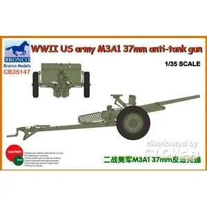 WWII US Army M3A1 37mm Anti-Tank Gun