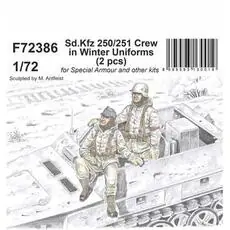 Sd.Kfz 250/251 Crew in Winter Uniforms 1/72 in 1:72