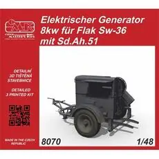 Elektrischer Generator 8kw für Flak Sw-36 mit Sd.Ah.51 in 1:48