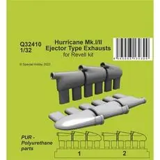 Hurricane Mk.I/II Ejector Type Exhausts 1/32 in 1:32