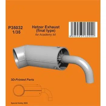 Hetzer Exhaust (final type) / for Academy kit in 1:35