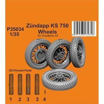 Zündapp KS 750 Wheels / for Academy kit in 1:35