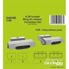 A-26 Invader Wings Air Intakes Correction Set in 1:48