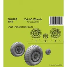 Yak-9D Wheels in 1:48