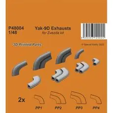 Yak-9D Exhausts in 1:48