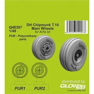 DH Chipmunk T.10 Main Wheels in 1:48