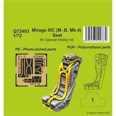 Mirage IIIC (M.-B. Mk.4) Seat in 1:72