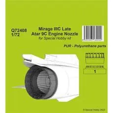 Mirage IIIC Late - Atar 9C Engine Nozzle 1/72 in 1:72
