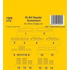 Ki-84 Hayate Armament / Arma Hobby kits in 1:72