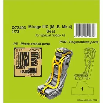 Mirage IIIC (M.-B. Mk.4) Seat in 1:72
