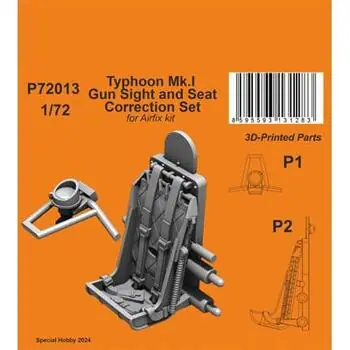 Typhoon Mk.I Gun Sight and Seat Correction Set 1/72 in 1:72