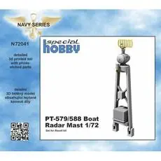 PT-579/588 Boat Radar Mast 1/72 in 1:72