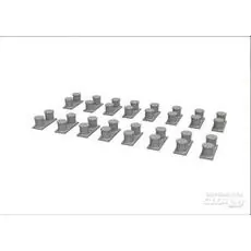 WWII USN battleship bollards PRINT in 1:350