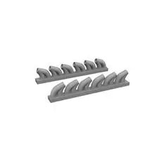 P-39 exhaust stacks rounded PRINT 1/48 in 1/48