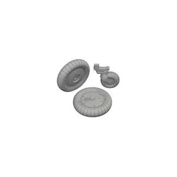 Bf 109G-5/G-6 wheels PRINT 1/72 in 1:72