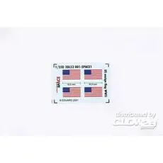 US ensign flag WWII SPACE in 1:350