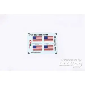 US ensign flag WWII SPACE in 1:350