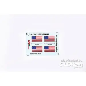 US ensign flag modern SPACE in 1:350