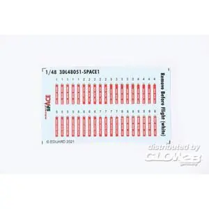 Remove Before Flight (white) SPACE in 1:48