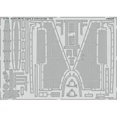 Spitfire Mk.IXc engine & undercarriage 1/24 AIRFIX in 1:24