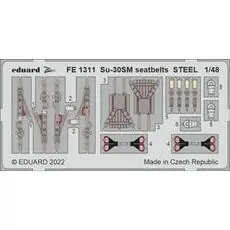 Su-30SM seatbelts STEEL for GREAT WALL HOBY in 1:48