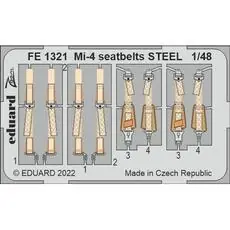 Mi-4 seatbelts STEEL for TRUMPETER in 1:48