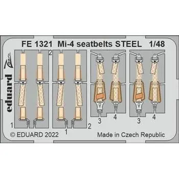 Mi-4 seatbelts STEEL for TRUMPETER in 1:48