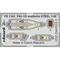 F4U-1D seatbelts STEEL 1/48 HOBBY BOSS in 1:48