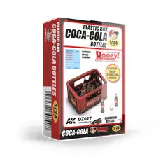 Coca-Cola-Flaschen in Plastikboxen aus den Jahren 1940-1980 Coca-Cola-Flaschen in Plastikboxen aus den Jahren 1940-1980