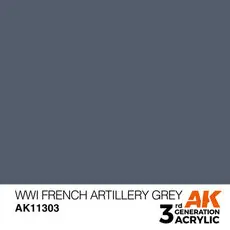 Französische Artillerie, Grau, 1. Weltkrieg