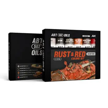 Rost- und Rotfarben-Set - ABT 502 Oils