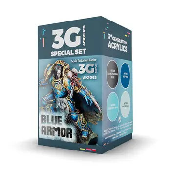 WARGAME-SET. BLAUE RÜSTUNG