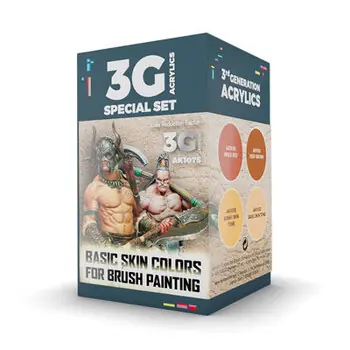 WARGAME-FARBSET. GRUNDFARBEN FÜR DIE HAUT
