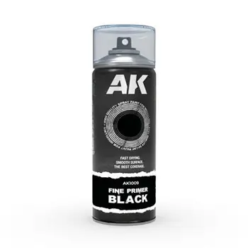 Fine Primer Black - Spray 400ml (inkl. 2 Düsen)