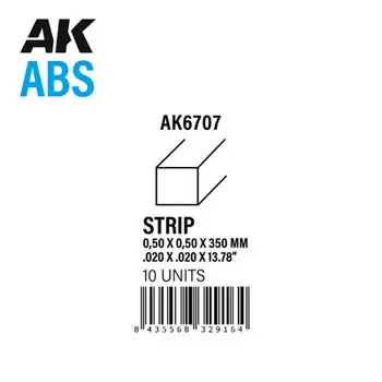 Streifen 0,50 x 0,50 x 350mm - ABS STRIP