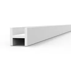 Balken H-Form 2,0 x 2,0 x 350 mm x 4 Einheiten STYROL