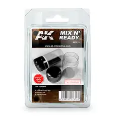 MIX N READY (4 LEERE GLASER MIT ETIKETTEN)