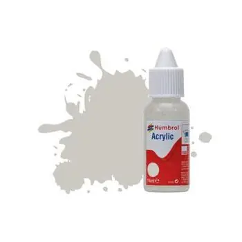 HUMBROL ACRYLIC DROPPER BOTTLE 14ML No 28 Camouflage Grey Matt