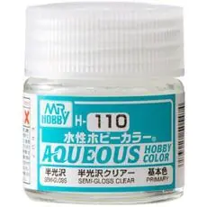 Mr Hobby -Gunze Hobbyfarben auf Wasserbasis (10 ml) Premium Clear Seidenmatt