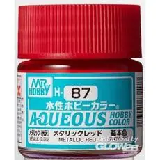 Aqueous wässrige Hobbyfarben (10 ml) Metallic-Rot