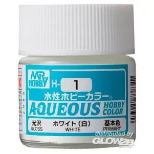 Aqueous wässrige Hobbyfarben (10 ml) Weiß