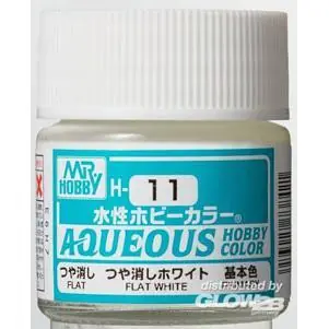 Aqueous wässrige Hobbyfarben (10 ml) Mattweiß